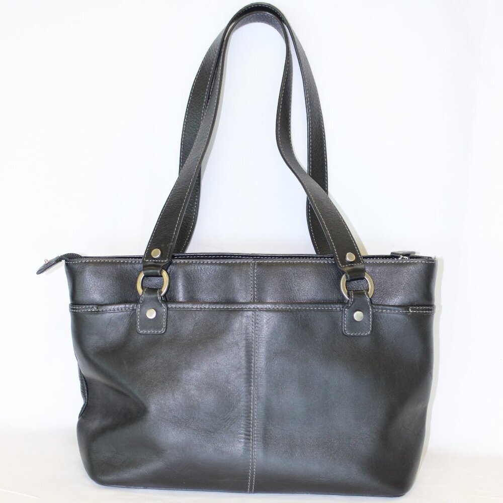 Etienne Aigner Black Leather Handbag Shoulder Bag Purse - Picture 4 of 12